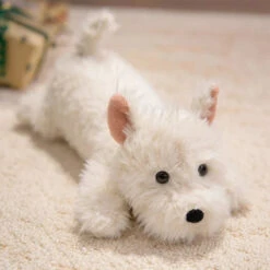 Kawaii Schnauzer Dog Plushies -Kawaii Store kawaiies plushies plush softtoy kawaii schnauzer dog plushies soft toy white 45cm 746989