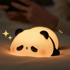 Kawaii Sleepy Panda LED Night Lights -Kawaii Store kawaiies plushies plush softtoy kawaii sleepy panda led night lights home decor laying 134518