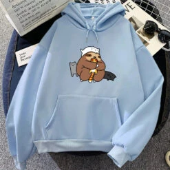 Apparel Kawaii Sloth With Cats Unisex Hoodie 21 Apparel Kawaii Sloth With Cats Unisex Hoodie -Kawaii Store kawaiies plushies plush softtoy kawaii sloth with cats unisex hoodie apparel light blue xl 426957