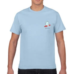 Apparel Kawaii Small Tato Surfing Tee -Kawaii Store kawaiies plushies plush softtoy kawaii small tato surfing tee apparel blue red 687418