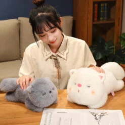 Kawaii Soft Sleeping Cat -Kawaii Store kawaiies plushies plush softtoy kawaii soft sleeping cat soft toy 471068