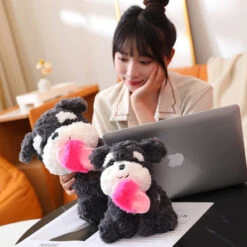 Kawaii Sooty The Black Fluffy Dog With Slipper Plushie 28 Kawaii Sooty The Black Fluffy Dog With Slipper Plushie -Kawaii Store kawaiies plushies plush softtoy kawaii sooty the black fluffy dog with slipper plushie new soft toy 308579