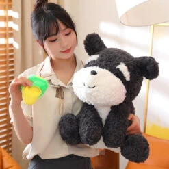 Kawaii Sooty The Black Fluffy Dog With Slipper Plushie 32 Kawaii Sooty The Black Fluffy Dog With Slipper Plushie -Kawaii Store kawaiies plushies plush softtoy kawaii sooty the black fluffy dog with slipper plushie new soft toy 327186