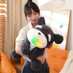 Kawaii Sooty The Black Fluffy Dog With Slipper Plushie 29 Kawaii Sooty The Black Fluffy Dog With Slipper Plushie -Kawaii Store kawaiies plushies plush softtoy kawaii sooty the black fluffy dog with slipper plushie new soft toy 377274