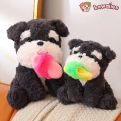 Kawaii Sooty The Black Fluffy Dog With Slipper Plushie 26 Kawaii Sooty The Black Fluffy Dog With Slipper Plushie -Kawaii Store kawaiies plushies plush softtoy kawaii sooty the black fluffy dog with slipper plushie new soft toy 675908