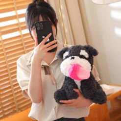 Kawaii Sooty The Black Fluffy Dog With Slipper Plushie 33 Kawaii Sooty The Black Fluffy Dog With Slipper Plushie -Kawaii Store kawaiies plushies plush softtoy kawaii sooty the black fluffy dog with slipper plushie new soft toy 791221