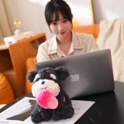 Kawaii Sooty The Black Fluffy Dog With Slipper Plushie 37 Kawaii Sooty The Black Fluffy Dog With Slipper Plushie -Kawaii Store kawaiies plushies plush softtoy kawaii sooty the black fluffy dog with slipper plushie new soft toy 978906