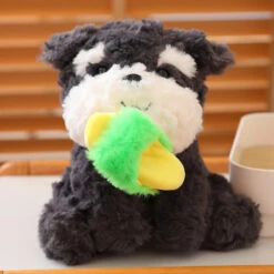 Kawaii Sooty The Black Fluffy Dog With Slipper Plushie 23 Kawaii Sooty The Black Fluffy Dog With Slipper Plushie -Kawaii Store kawaiies plushies plush softtoy kawaii sooty the black fluffy dog with slipper plushie new soft toy green 8in 21cm 824300