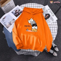 Apparel Kawaii Stacked Cats Unisex Hoodie -Kawaii Store kawaiies plushies plush softtoy kawaii stacked cats unisex hoodie hoodies 560512