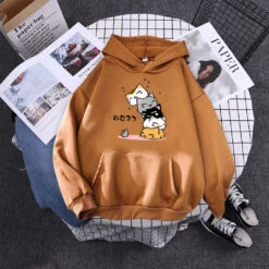 Apparel Kawaii Stacked Cats Unisex Hoodie -Kawaii Store kawaiies plushies plush softtoy kawaii stacked cats unisex hoodie hoodies brown s 957142