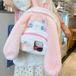 Apparel Kawaii Stars Bunny Plush Backpack -Kawaii Store kawaiies plushies plush softtoy kawaii stars bunny plush backpack bags 142216
