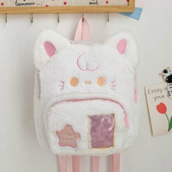 Apparel Kawaii Stars Cat Dog Plush Backpack -Kawaii Store kawaiies plushies plush softtoy kawaii stars cat dog plush backpack bags 706119