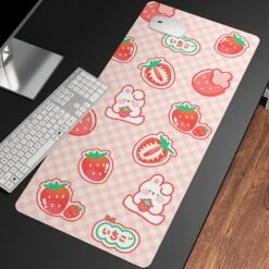 Accessories Kawaii Strawberry Long Mouse Pad Collection