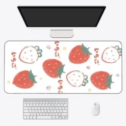 Accessories Kawaii Strawberry Long Mouse Pad Collection 12 Accessories Kawaii Strawberry Long Mouse Pad Collection -Kawaii Store kawaiies plushies plush softtoy kawaii strawberry long mouse pad collection mouse pads japanese text 70 x 40cm 808126