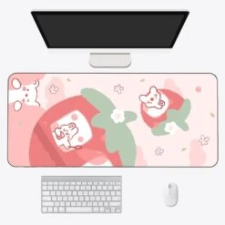 Accessories Kawaii Strawberry Long Mouse Pad Collection 13 Accessories Kawaii Strawberry Long Mouse Pad Collection -Kawaii Store kawaiies plushies plush softtoy kawaii strawberry long mouse pad collection mouse pads white bunny 70 x 40cm 236271