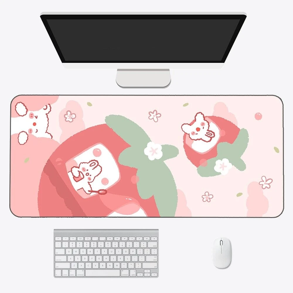 Accessories Kawaii Strawberry Long Mouse Pad Collection 6 Accessories Kawaii Strawberry Long Mouse Pad Collection - Image 4