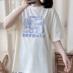 Apparel Kawaii Sweet Blue Bear Tee