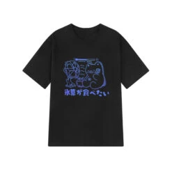 Apparel Kawaii Sweet Blue Bear Tee -Kawaii Store kawaiies plushies plush softtoy kawaii sweet blue bear tee apparel black m 816754