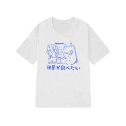 Apparel Kawaii Sweet Blue Bear Tee -Kawaii Store kawaiies plushies plush softtoy kawaii sweet blue bear tee apparel white m 129522