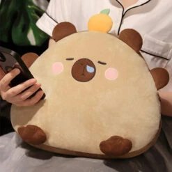 Kawaii Triangle Capybara Plush Pillows With Blanket -Kawaii Store kawaiies plushies plush softtoy kawaii triangle capybara plush pillows with blanket soft toy 472076
