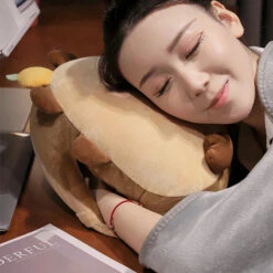 Kawaii Triangle Capybara Plush Pillows With Blanket -Kawaii Store kawaiies plushies plush softtoy kawaii triangle capybara plush pillows with blanket soft toy 530915