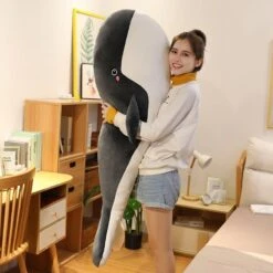 Blue Giant Kawaii Whale Plushie -Kawaii Store kawaiies plushies plush softtoy kawaii whale new soft toy 120cm black 376805