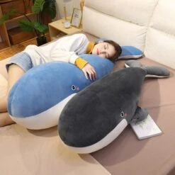 Blue Giant Kawaii Whale Plushie -Kawaii Store kawaiies plushies plush softtoy kawaii whale new soft toy 239533