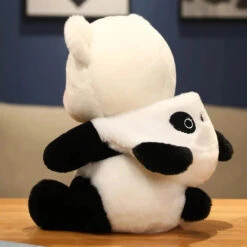 Kawaii White Bear Panda Outfit Plushie -Kawaii Store kawaiies plushies plush softtoy kawaii white bear panda outfit plushie soft toy 611872