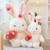 Kawaii White Bunny Mushroom Plushie -Kawaii Store kawaiies plushies plush softtoy kawaii white bunny mushroom plushie soft toy 635423