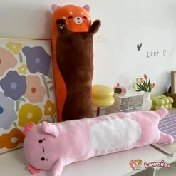 Kawaiies® Long Snuggly Chai Red Panda Axolotl Capybara Plushies -Kawaii Store kawaiies plushies plush softtoy kawaiiesr long snuggly chai red panda axolotl capybara plushies soft toy 387046