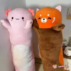Kawaiies® Long Snuggly Chai Red Panda Axolotl Capybara Plushies -Kawaii Store kawaiies plushies plush softtoy kawaiiesr long snuggly chai red panda axolotl capybara plushies soft toy 599437