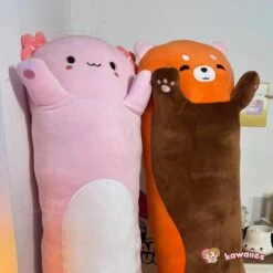 Kawaiies® Long Snuggly Chai Red Panda Axolotl Capybara Plushies -Kawaii Store kawaiies plushies plush softtoy kawaiiesr long snuggly chai red panda axolotl capybara plushies soft toy 970166