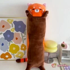 Kawaiies® Long Snuggly Chai Red Panda Axolotl Capybara Plushies -Kawaii Store kawaiies plushies plush softtoy kawaiiesr long snuggly chai red panda axolotl capybara plushies soft toy chai the red panda 558618