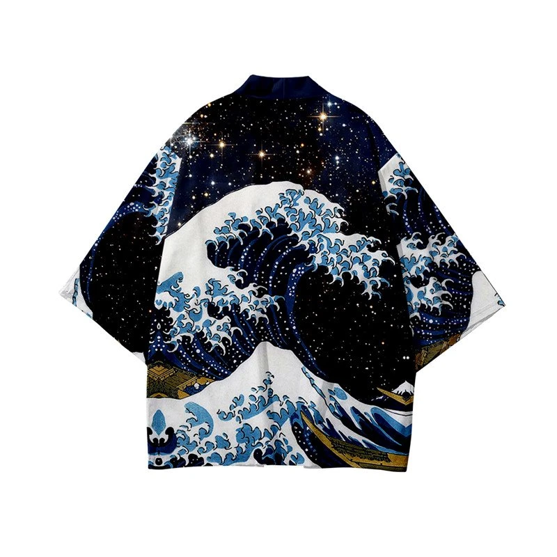 Apparel Kimono Japanese Great Wave And Mighty Koi 10 Apparel Kimono Japanese Great Wave And Mighty Koi - Image 8