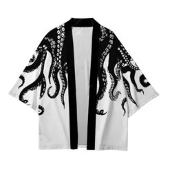 Apparel Kimono Japanese Octopus Prints