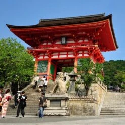 Kiyomizu-dera Niomon Gate Kyoto Japan Building Blocks -Kawaii Store kawaiies plushies plush softtoy kiyomizu dera niomon gate kyoto japan building blocks build it 145559