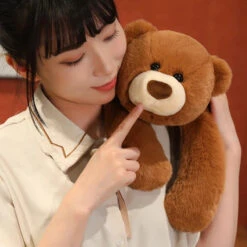 Kumo The Fluffy Brown Bear Plushie -Kawaii Store kawaiies plushies plush softtoy kumo the fluffy brown bear plushie soft toy 160946