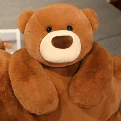 Kumo The Fluffy Brown Bear Plushie -Kawaii Store kawaiies plushies plush softtoy kumo the fluffy brown bear plushie soft toy 212436