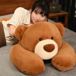 Kumo The Fluffy Brown Bear Plushie -Kawaii Store kawaiies plushies plush softtoy kumo the fluffy brown bear plushie soft toy 384679