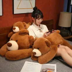 Kumo The Fluffy Brown Bear Plushie -Kawaii Store kawaiies plushies plush softtoy kumo the fluffy brown bear plushie soft toy 483677