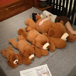 Kumo The Fluffy Brown Bear Plushie -Kawaii Store kawaiies plushies plush softtoy kumo the fluffy brown bear plushie soft toy 50cm 254310