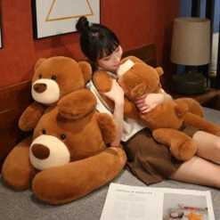 Kumo The Fluffy Brown Bear Plushie -Kawaii Store kawaiies plushies plush softtoy kumo the fluffy brown bear plushie soft toy 629840