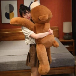 Kumo The Fluffy Brown Bear Plushie -Kawaii Store kawaiies plushies plush softtoy kumo the fluffy brown bear plushie soft toy 855771