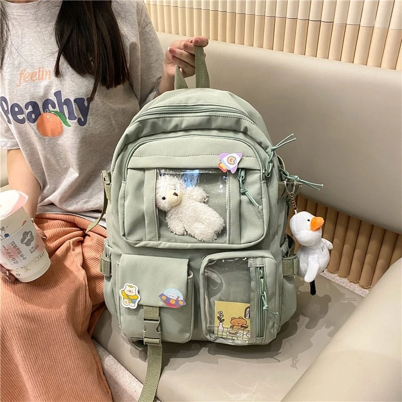 Apparel Large Functional Waterproof Kawaii Backpack 16 Apparel Large Functional Waterproof Kawaii Backpack - Image 14