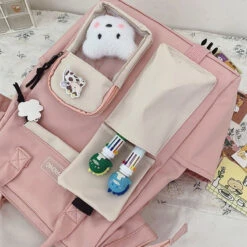 Apparel Large Pastel Waterproof Backpack Handbag -Kawaii Store kawaiies plushies plush softtoy large pastel waterproof backpack handbag bag 874756