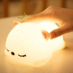 Laying Cat & Bunny LED Night Light 29 Laying Cat & Bunny LED Night Light -Kawaii Store kawaiies plushies plush softtoy laying cat bunny led night light home decor 387893
