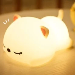 Laying Cat & Bunny LED Night Light 25 Laying Cat & Bunny LED Night Light -Kawaii Store kawaiies plushies plush softtoy laying cat bunny led night light home decor 940915