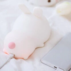 Laying Cat & Bunny LED Night Light 31 Laying Cat & Bunny LED Night Light -Kawaii Store kawaiies plushies plush softtoy laying cat bunny led night light home decor 951484