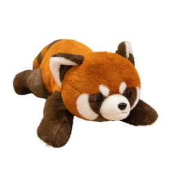 Laying Fluffy Red Panda Lifelike Plushie -Kawaii Store kawaiies plushies plush softtoy laying fluffy red panda lifelike plushie soft toy 400234
