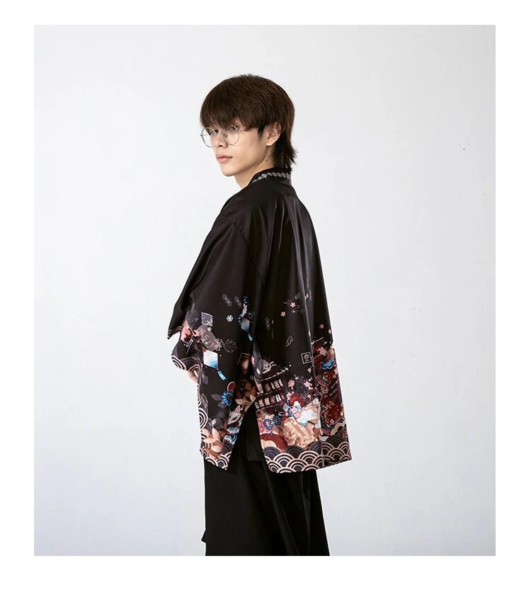 Apparel Legendary Japanese Royal Samurai Print Kimono 18 Apparel Legendary Japanese Royal Samurai Print Kimono - Image 16